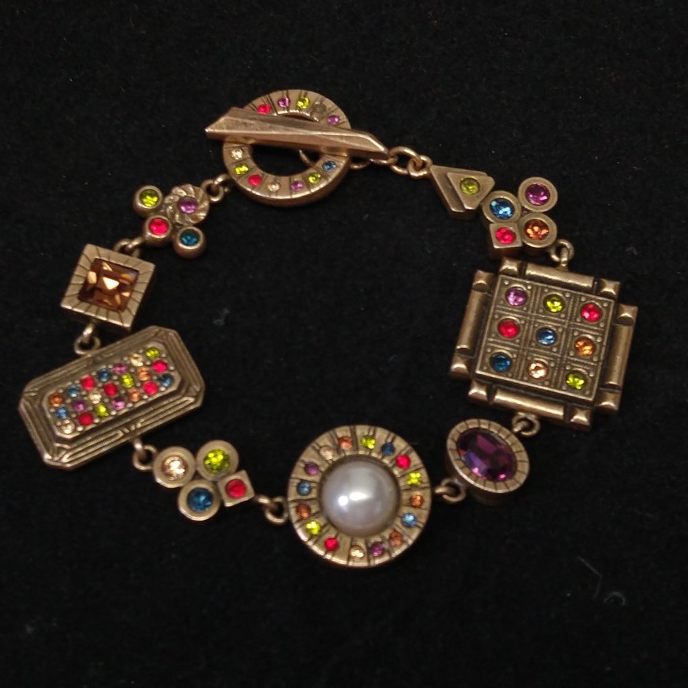 Patricia Locke BRACELET Gold Swarovski Crystals…